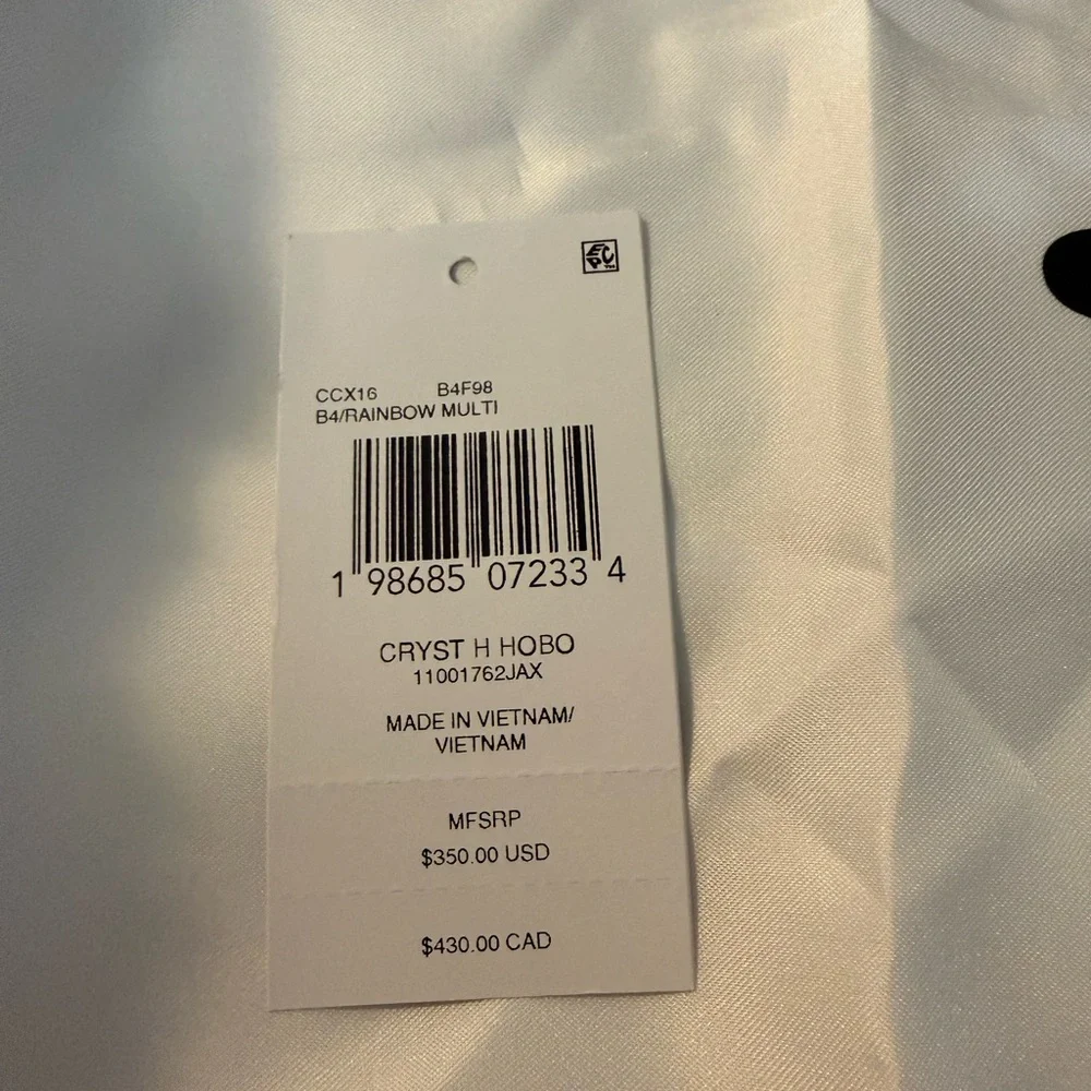 Coach Rainbow Candy Crystal Hamptons Hobo Bag - Picture 2 of 16